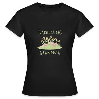 Gardening Grandma - Frauen T-Shirt - Schwarz - Vorne - AI Model Female 172 dark (172cm)