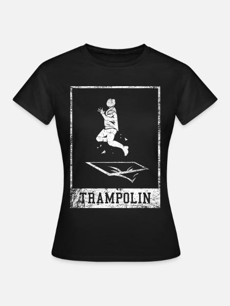 Schwindelfreie Trampolin Artistin - Frauen T-Shirt - Schwarz