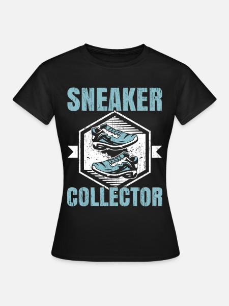Sneaker Sammler Schuhsammlung Sneakerhead - Frauen T-Shirt - Schwarz