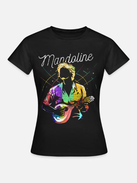 Perlende Mandoline Zupforchester - Frauen T-Shirt - Schwarz