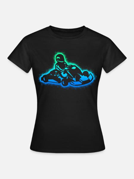 Kart Rennen Gokart Kartsport Kinder Jungen Go-Kart - Frauen T-Shirt - Schwarz