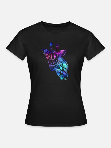 Giraffe - Frauen T-Shirt - Schwarz