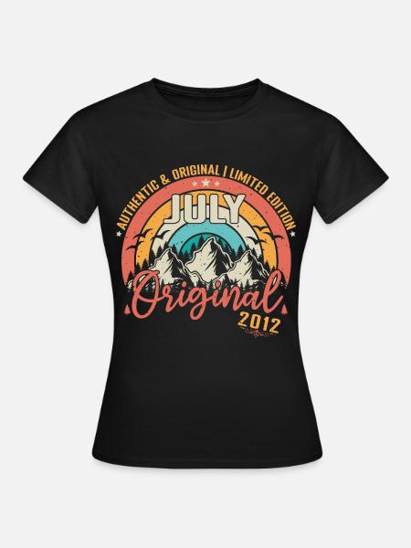 Juli 2012 Juli Jubiläum 2012 Juli - Frauen T-Shirt - Schwarz