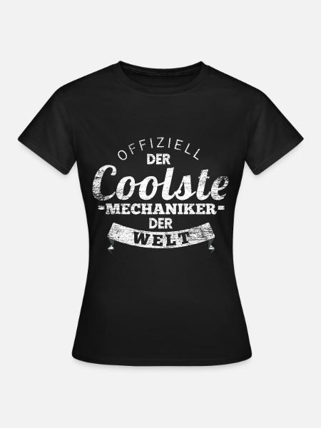 Pfiffiger Mechaniker Schraubenschlüssel - Frauen T-Shirt - Schwarz