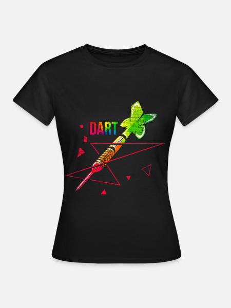 Pfeilschneller Dartpfeil Ligaspieler - Frauen T-Shirt - Schwarz