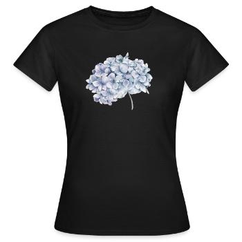 Blume - Frauen T-Shirt - Schwarz - Vorne - AI Model Female 172 dark (172cm)