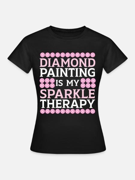 Diamantmalerei Handwerkszeug Diamantmaler - Frauen T-Shirt - Schwarz
