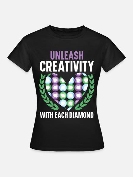 Diamantmalerei Handwerkszeug Diamantmaler - Frauen T-Shirt - Schwarz
