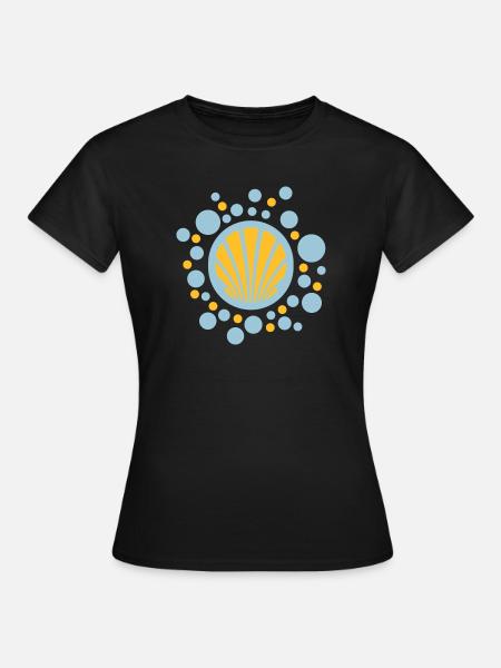 Jakobsmuschel Kugeln - danny alexander lettkemann - Frauen T-Shirt - Schwarz