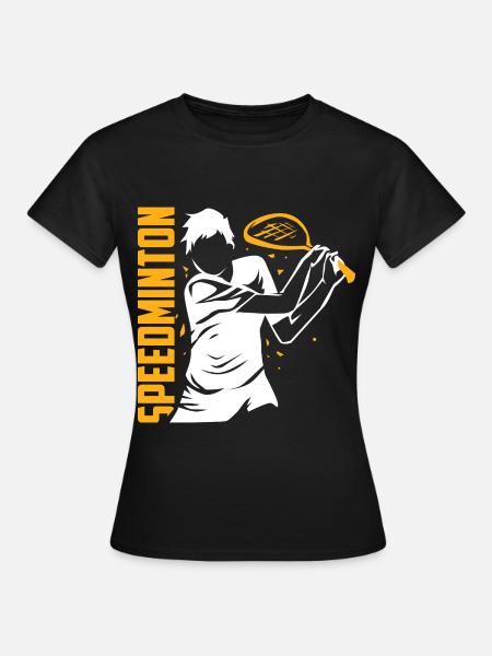 Wendiger Speedminton Freizeitspieler - Frauen T-Shirt - Schwarz