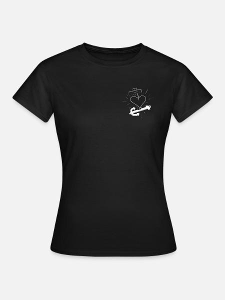 Glaube Hoffnung und Liebe - Frauen T-Shirt - Schwarz