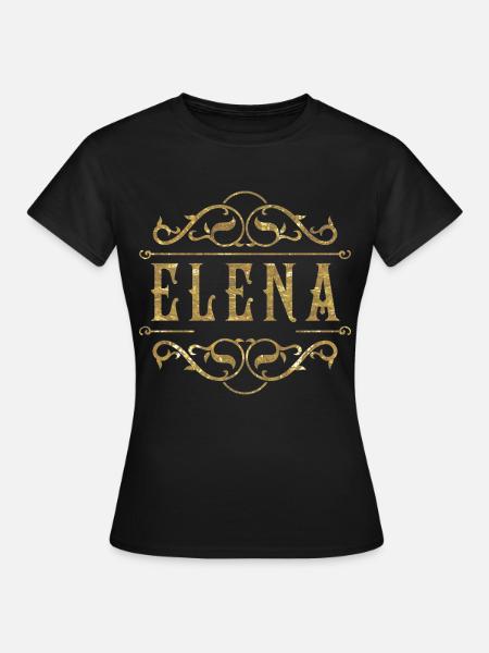 Elena gold - Frauen T-Shirt - Schwarz