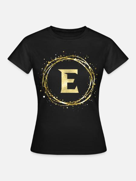 E - Frauen T-Shirt - Schwarz