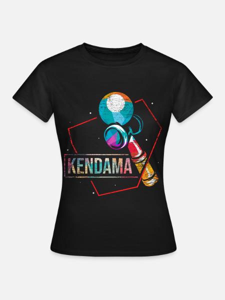 Japan Kendama Geschicklichkeitsspiel - Frauen T-Shirt - Schwarz