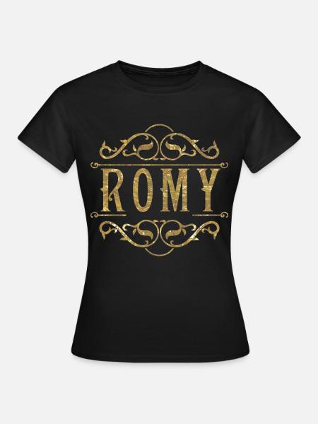 Romy gold - Frauen T-Shirt - Schwarz