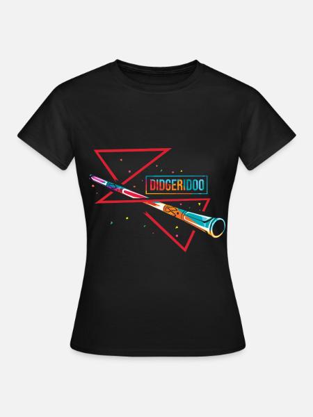Dröhnendes Didgeridoo Australien - Frauen T-Shirt - Schwarz