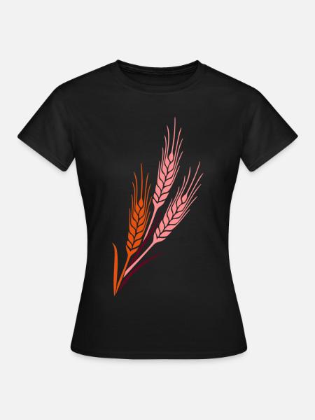 Getreide 3 grain farm farmer cereales - Frauen T-Shirt - Schwarz