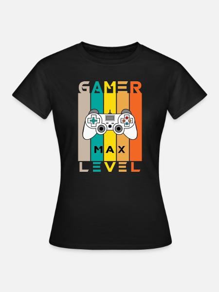 Gaming Videogame Videospiel Computerspiel Design - Frauen T-Shirt - Schwarz