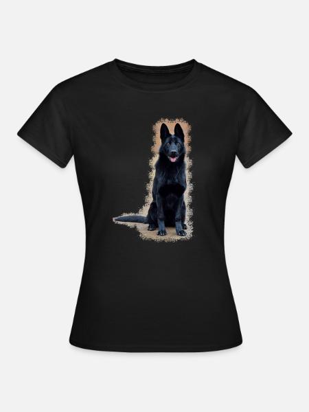 Schwarzer Schäferhund - Frauen T-Shirt - Schwarz