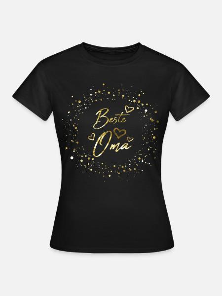 Beste Oma - Frauen T-Shirt - Schwarz