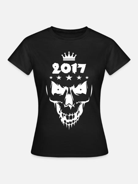 2017 Totenkopf - Frauen T-Shirt - Schwarz