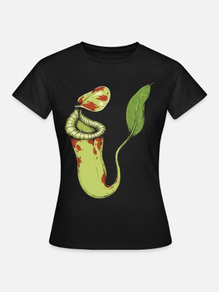 Grüner Fantasie-Spross - Frauen T-Shirt - Schwarz