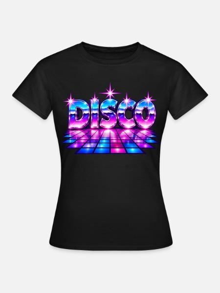 Disco-Tanzfläche30cm - Frauen T-Shirt - Schwarz
