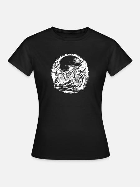 Mountainbike Liebhaber - Frauen T-Shirt - Schwarz