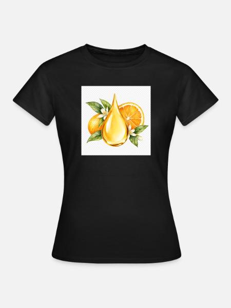 Zitrusöl - Frauen T-Shirt - Schwarz