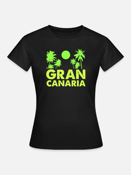gran_canaria- - Frauen T-Shirt - Schwarz