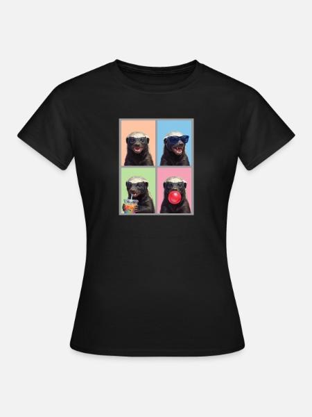 Honey Badger Honigdachs - Frauen T-Shirt - Schwarz