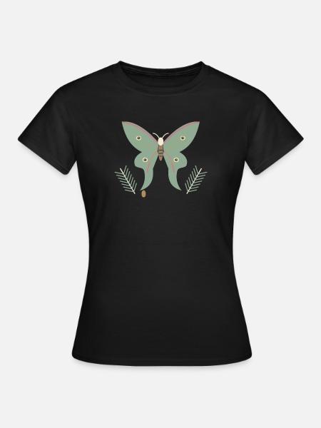 Spanischer Mondmotte und Kiefer - Frauen T-Shirt - Schwarz