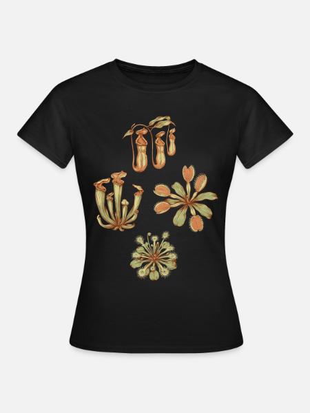 Fleischfresser Pflanzen - Frauen T-Shirt - Schwarz