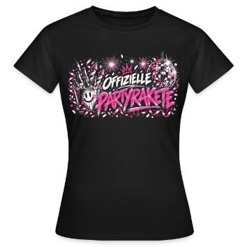 Offizielle Partyrakete - Frauen T-Shirt - Schwarz - Vorne - AI Model Female 172 dark (172cm)
