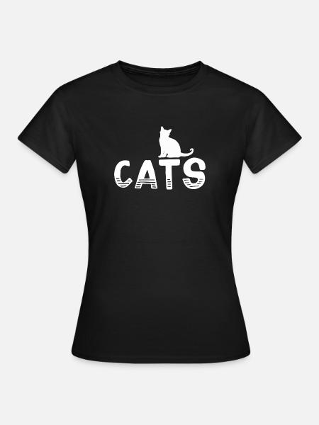 Katze Katzen - Cats - Frauen T-Shirt - Schwarz