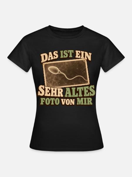 Sehr altes Foto von mir - Frauen T-Shirt - Schwarz