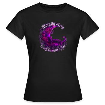 Morally Grey Dark Romance Shirt - Frauen T-Shirt - Schwarz - Vorne - AI Model Female 172 dark (172cm)