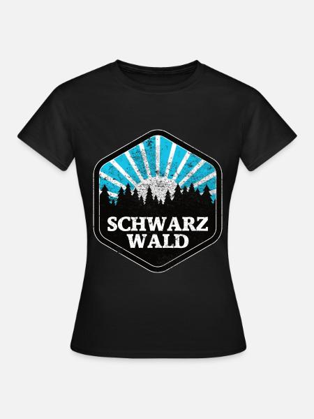 Schwarzwald Geschenkidee Urlaub Naturpark - Frauen T-Shirt - Schwarz