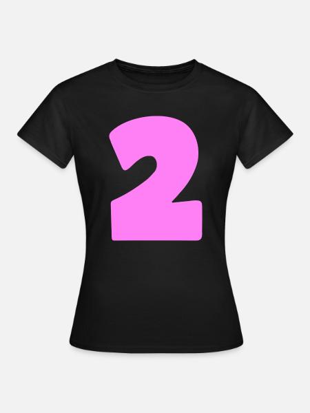 2 - Frauen T-Shirt - Schwarz