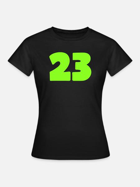 23 - Frauen T-Shirt - Schwarz