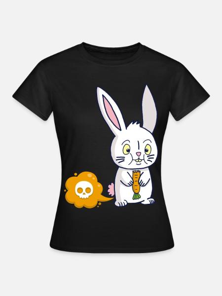 Der Karottenfurz - Frauen T-Shirt - Schwarz