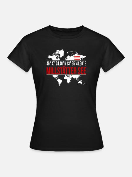 Millstätter See - Frauen T-Shirt - Schwarz