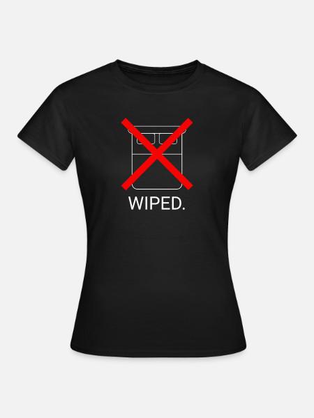Minimalist Wiped Gaming Design - Frauen T-Shirt - Schwarz