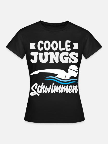 Schwimmsport Schwimmer Spruch Geschenk - Frauen T-Shirt - Schwarz