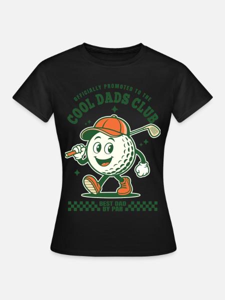 Bestes Golf-Dad-Duo - Frauen T-Shirt - Schwarz
