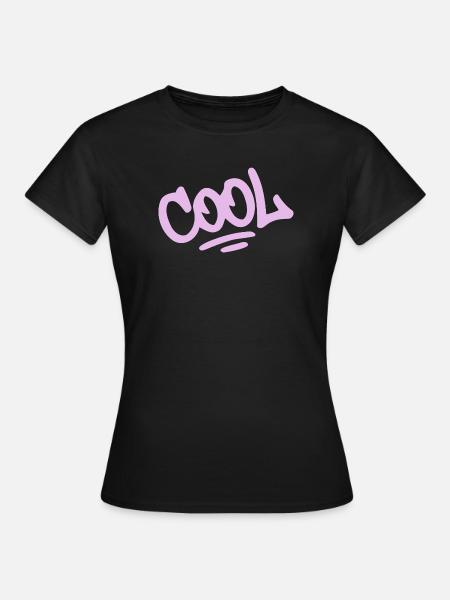 COOL Graffiti Pastellrosa - Frauen T-Shirt - Schwarz