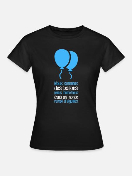 Wir sind Ballons - Frauen T-Shirt - Schwarz