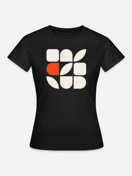 GEFÜGE 01 – Geometrische Formen - Frauen T-Shirt - Schwarz