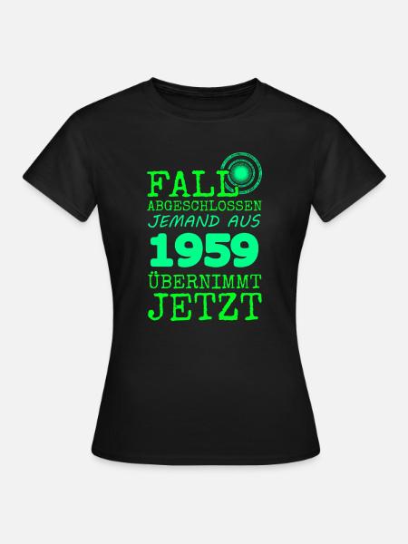 abgeschlossen 1959 - Frauen T-Shirt - Schwarz