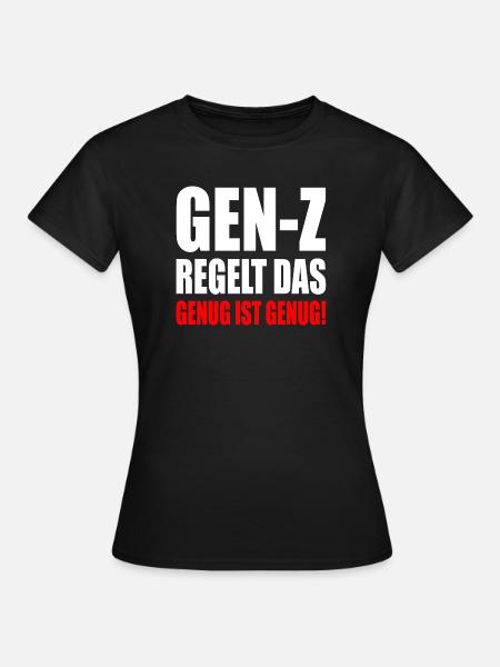 gen z regelt das - Frauen T-Shirt - Schwarz
